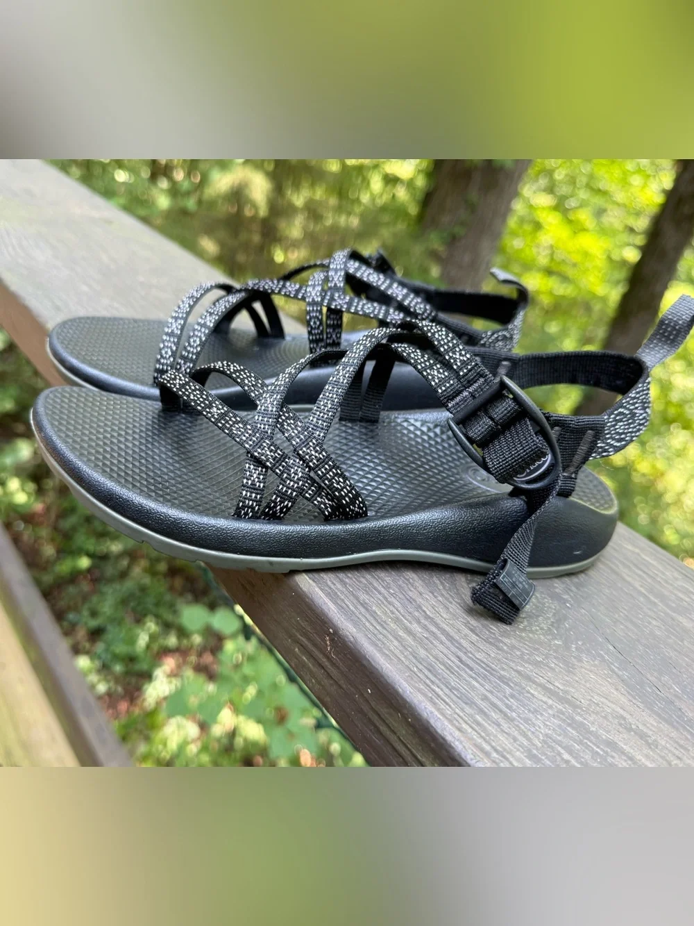 Chaco ZX/2 Classic Sandals Men’s 5 Women’s 7 Black Gray Adjustable
